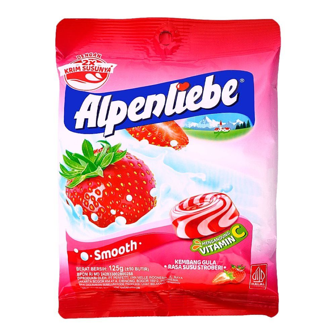 ALPENLIEBE CANDY BAG STRAWBERRY 125G